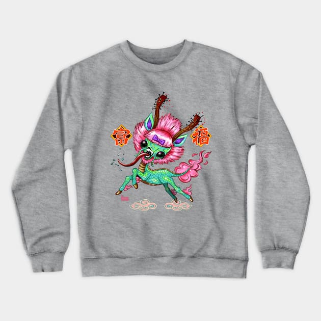 Qirin with Attitude Crewneck Sweatshirt by Kurono 